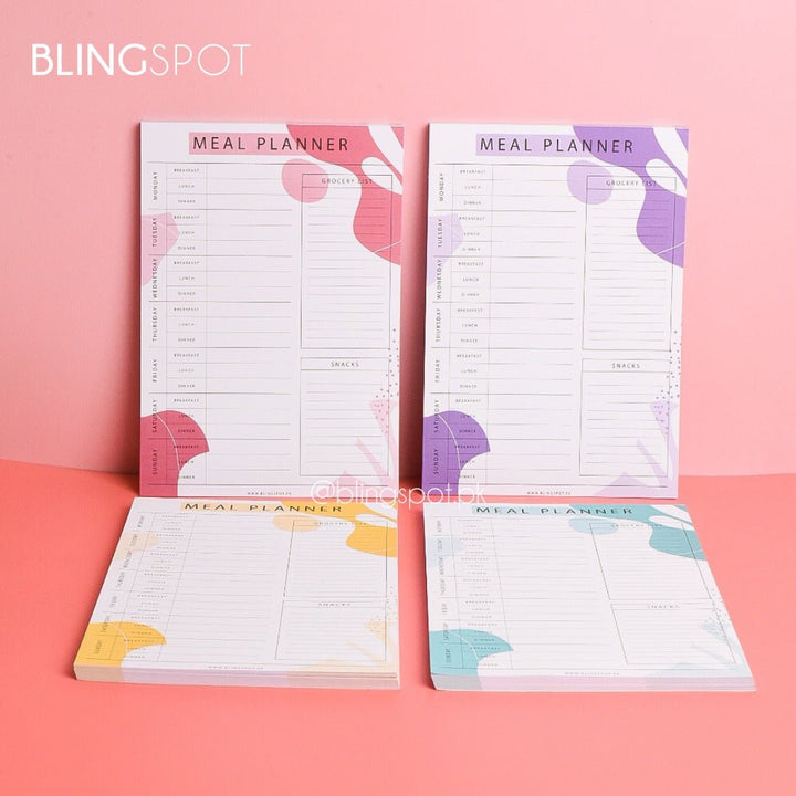 Blingspot - Meal Planner Pink - Notepad