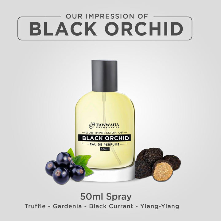 Fawwaha Fragrances- Our Impression Of Black Orchid, 50 ml (Spray Form)