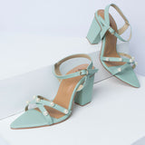 VYBE - Cross Peral Heel-Mint Green