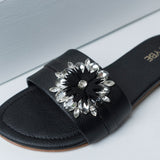 VYBE - Shoe Flower Slide-BLACK