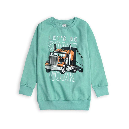 Kids Creation Green Truck Sweatshirt for Kids