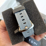 Tomi Sports Watch Black Dial Dual Time Display Waterproof Men's Watch