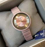 Chaxigo Pink Dial Pink Chain Watch For Women