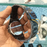 Baisheng Quartz Analog Black Dial Display Chain Watch