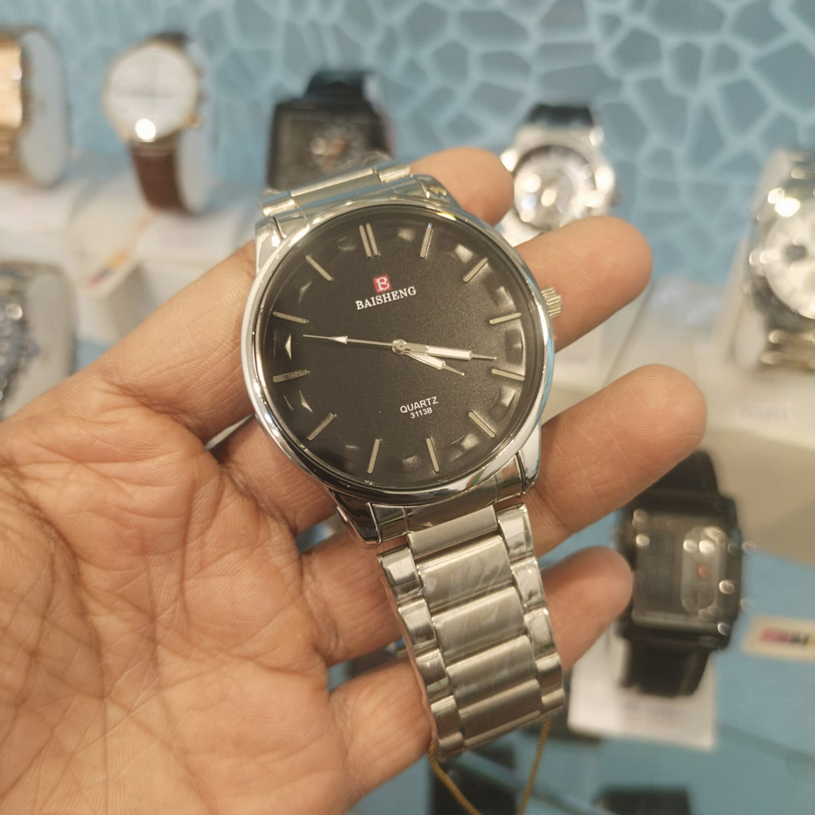 BAISHENG Watches in silver color with Beautiful Black and White Dials Free  Delivery With Box . . #baisheng #white #dial #analog #leezadowatches # watches #watch #watchesofinstagram #watchcollector #watchoftheday #watchfam  #watchaddict #rolex #watchlover ...