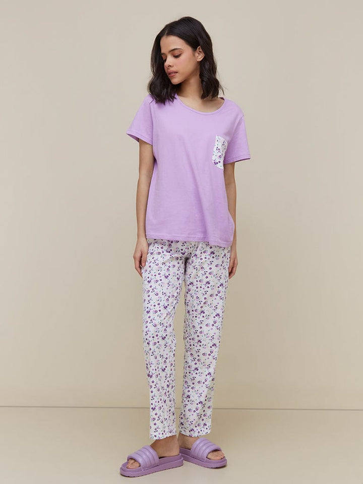 Vybe-Wunderlove Lavender Pj Set