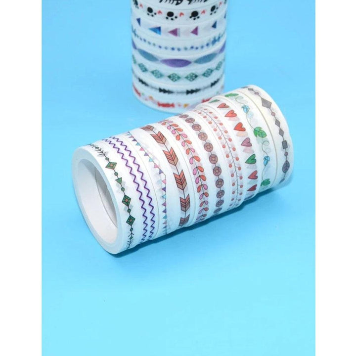 Shein- 10rolls Mixed Pattern Random Washi Tape