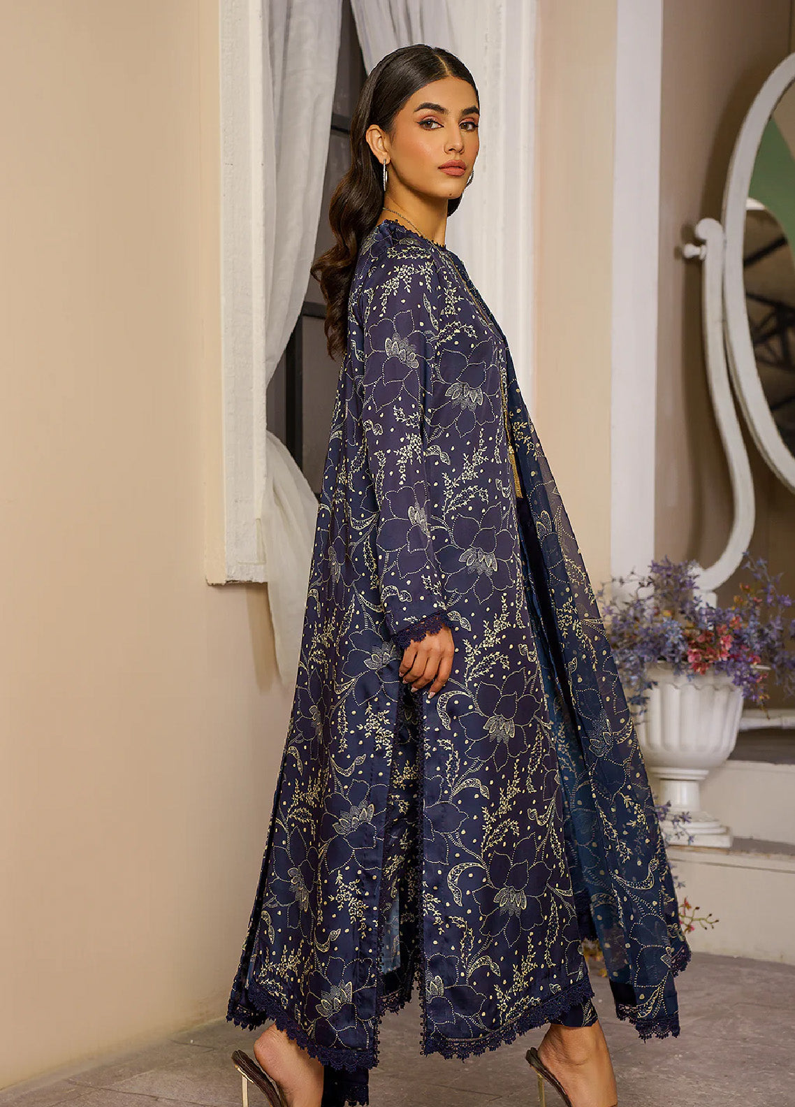 Arif Ashraf Pret Embroidered Cotton Silk 3 Piece Suit Soorti