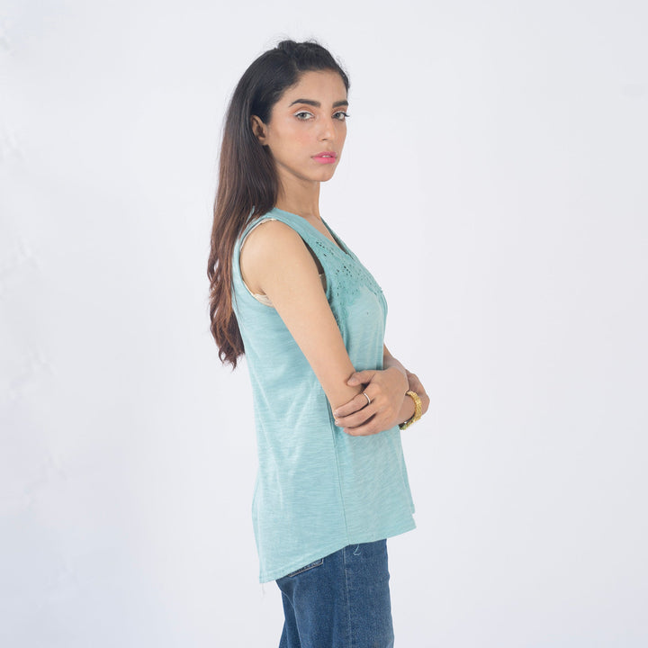 VYBE- Ladies Tops-Sea Green