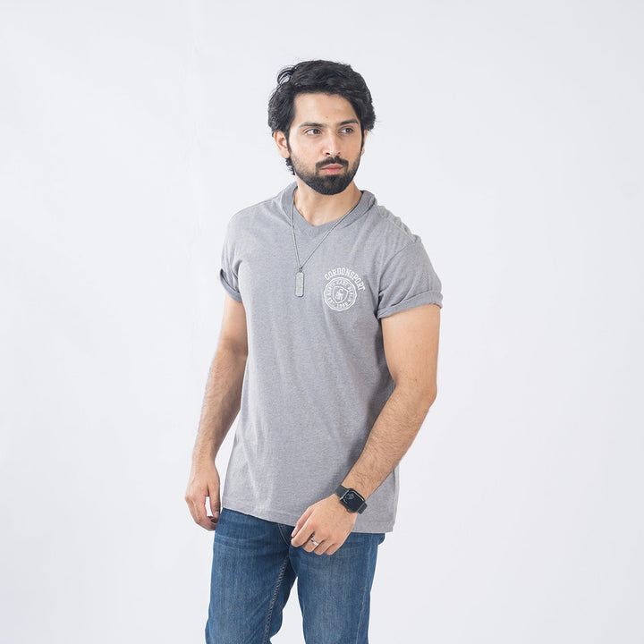 VYBE-Printed T Shirt Estate-Gray