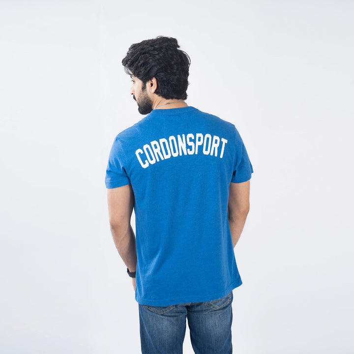 VYBE-Printed T Shirt-Four Logo-Royal Blue