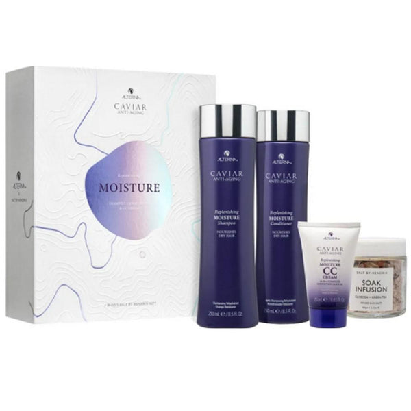 Alterna- Caviar Replenishing Moisture Trio With Bonus Salt By Hendrix Gift (4 Items)