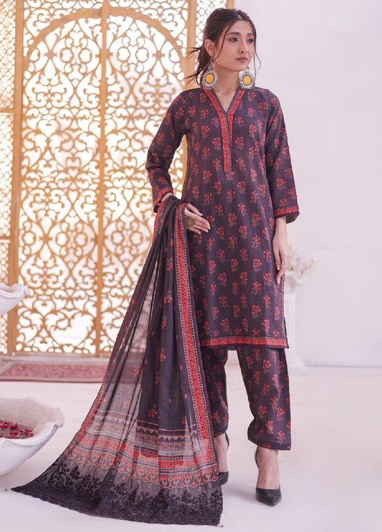 Andaaz By MTF Digital Printed Lawn 3 Piece Unstitched Suit MTF24ADPL-01