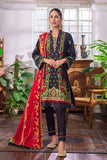 Gul Ahmed 3PC Unstitched Embroidered Gold and Lacquer Printed Suit CL-22094 A