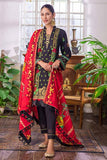 Gul Ahmed 3PC Unstitched Embroidered Gold and Lacquer Printed Suit CL-22094 A