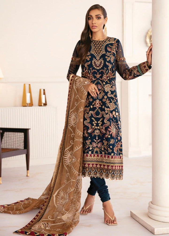 Baroque- Embroidered Lawn Suit Unstitched 3 Piece- BQ21C 02 Precious