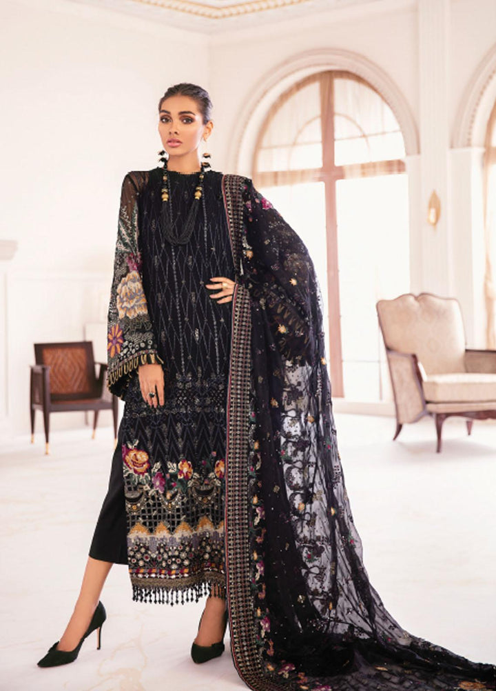 Baroque- Embroidered Lawn Suit Unstitched 3 Piece- BQ21C 09 Garnet