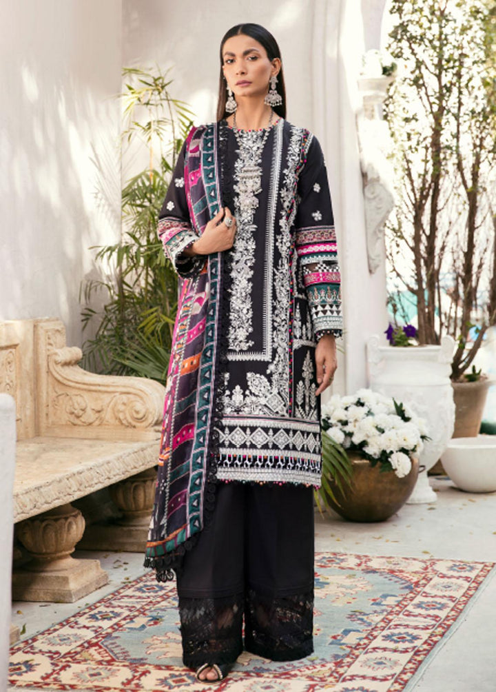 Baroque- Embroidered Lawn Suit Unstitched 3 Piece- BQU-BL08-D08