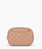 RTW - Beige quilted rectangle cross-body bag
