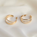 Shein- Triple Gold Hoops