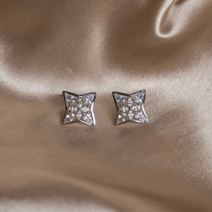 Shein- Rhinestone Star Earrings