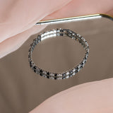 Shein- Black And White Diamond Bracelet
