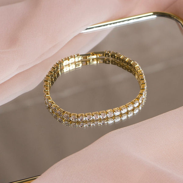 Shein- Diamond Golden Bracelet