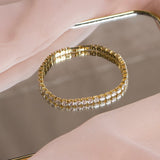 Shein- Diamond Golden Bracelet