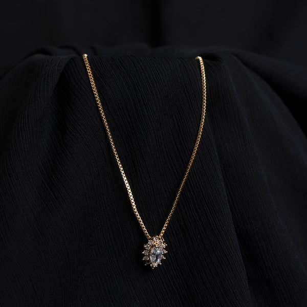 Shein-  Crystal  Zircon Necklace