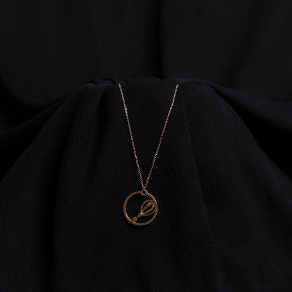 Shein- Golden Circle Necklace