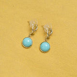 Shein- Blue Stone drop earrings