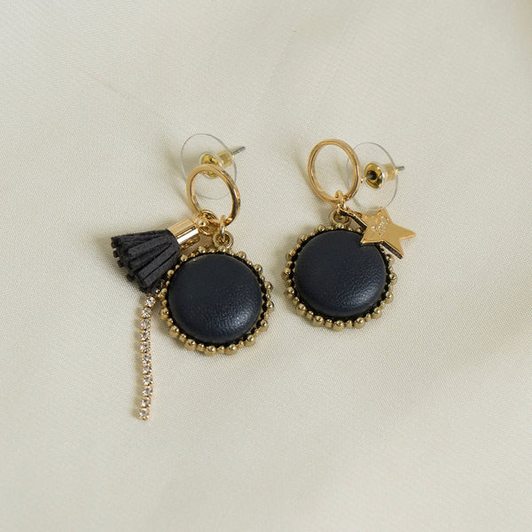 Shein- Black & Gold Earrings