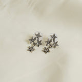 Shein- Flower Rhinestone Earrings