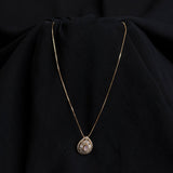 Shein- Flower Rhinestone Necklace