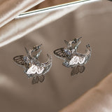 Shein- Butterfly Silver Cuff Earrings