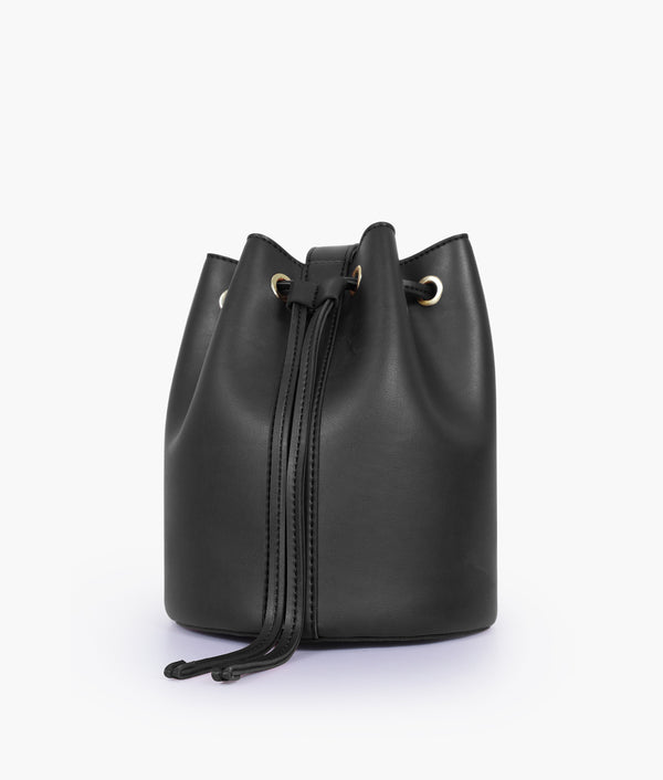 RTW - Black loop handle bucket bag