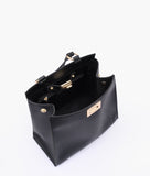 RTW - Black front lock top-handle mini bag
