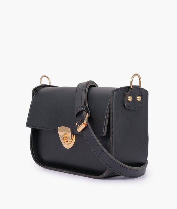 RTW - Black saddle bag with twist lock