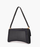 RTW - Black suede buckle envelope bag