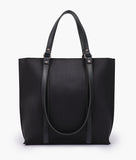 RTW - Black suede double-handle tote bag