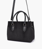 RTW - Black suede small satchel bag