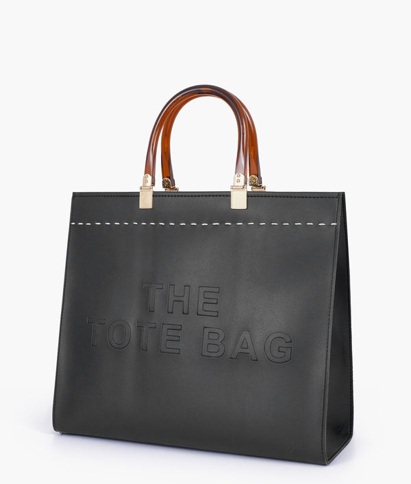 RTW - Black signature tote bag