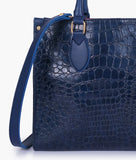 RTW - Blue on-the-go crocodile handbag