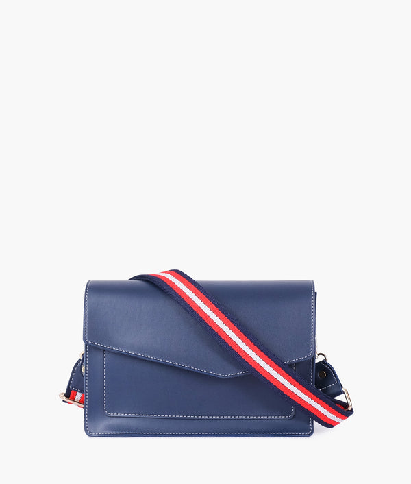 RTW - Blue half flap cross-body bag