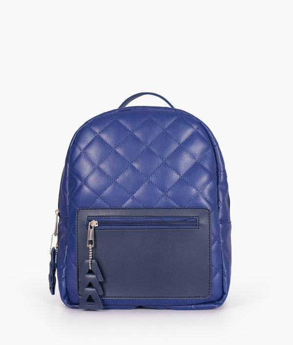 RTW - Blue quilted mini backpack