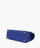 RTW - Blue top-handle crocodile mini bag