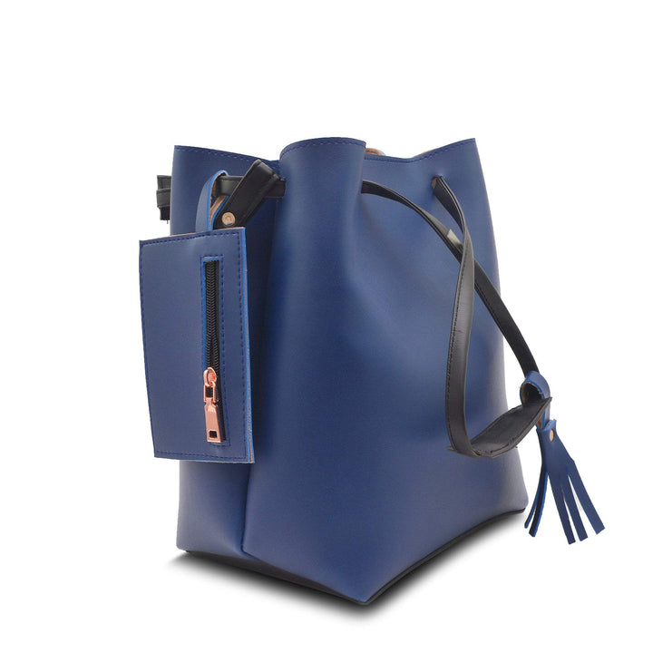 Astore- Navy Leather Bag