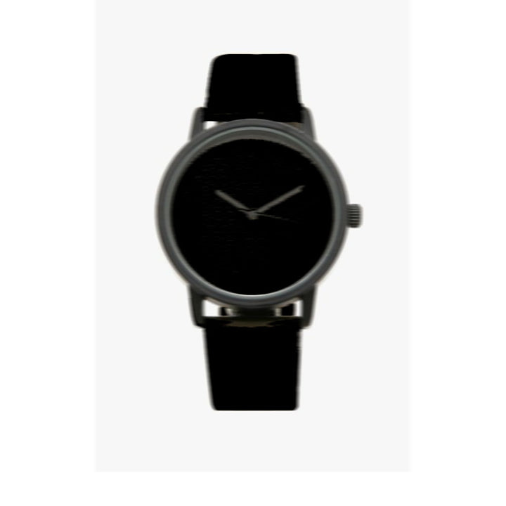 Koton- Mens Leather Watch - Black