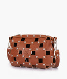 RTW - Brown rivet cross-body bag