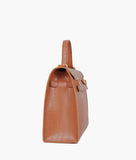 RTW - Brown top-handle crocodile mini bag